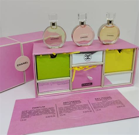 chanel chance gift set perfume|chanel chance fraiche gift set.